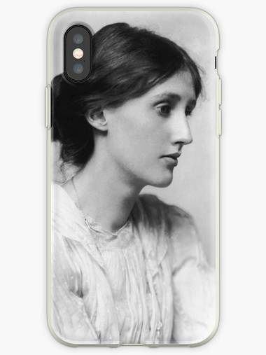 Virginia Woolf Black and White Portrait Phone Case